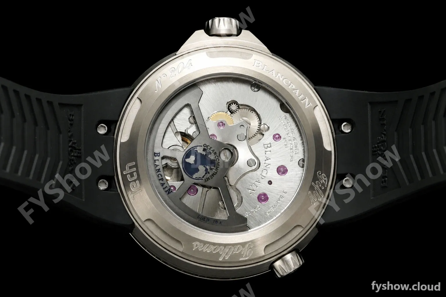 Blancpain - Fifty Fathoms Tech Ocean Commitment IV 5029A 45mm Titanium CER/RU Black Dial DDF Cal.1315A Mod - Image 4