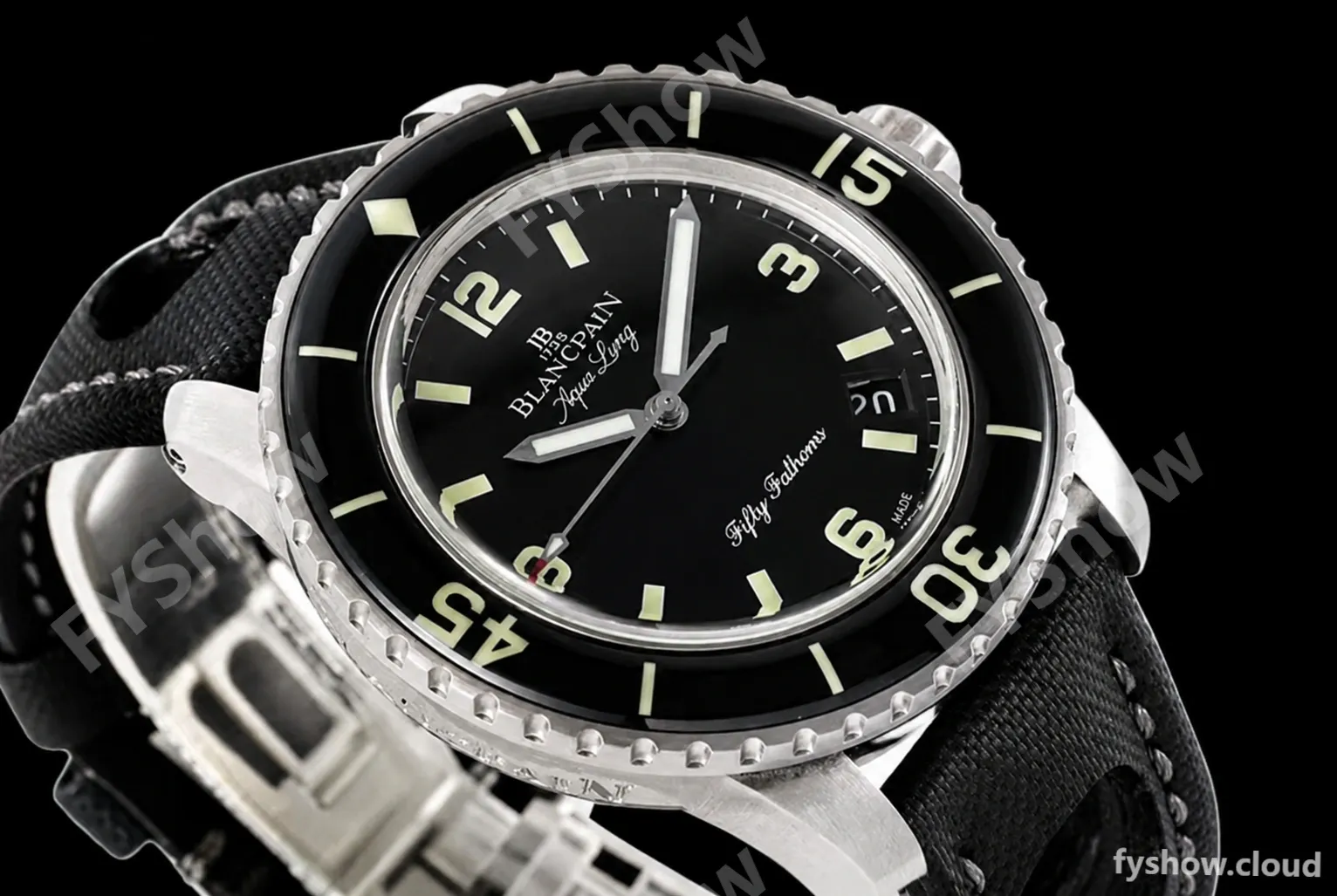 Blancpain - Fifty Fathoms Black SS/NY Black V2 ZF Asia 23J - Image 12