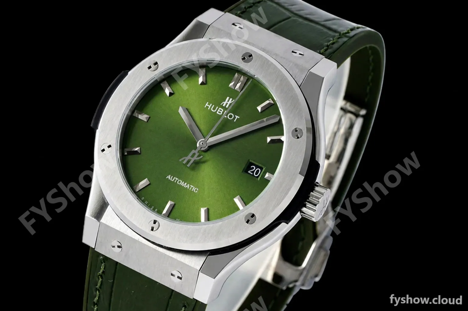 Hublot - Classic Fusion Automaic 42mm SS/LE Green JJ+F A1110 - Image 4