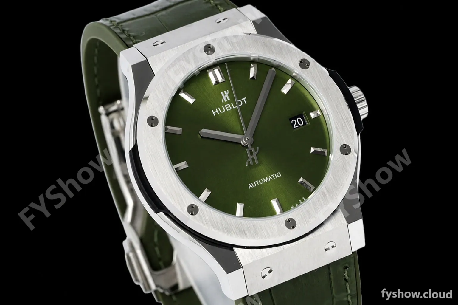 Hublot - Classic Fusion Automaic 42mm SS/LE Green JJ+F A1110 - Image 5