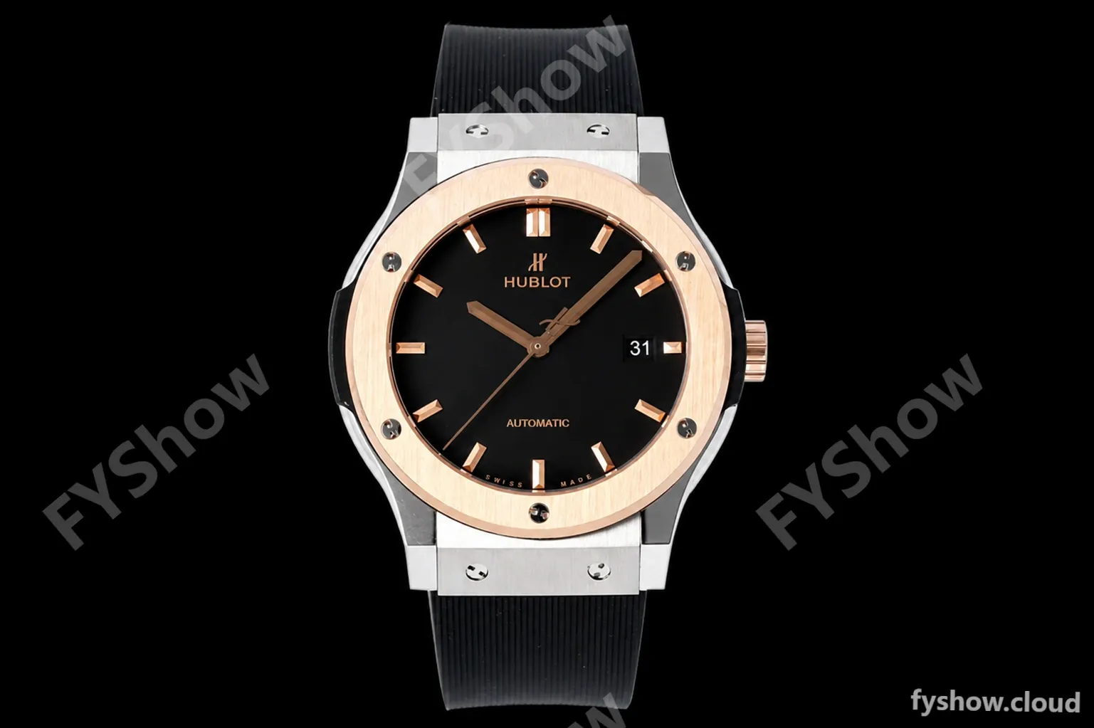 Hublot - Classic Fusion Automaic 42mm SS/RU BLK/RG JJ+F A1110