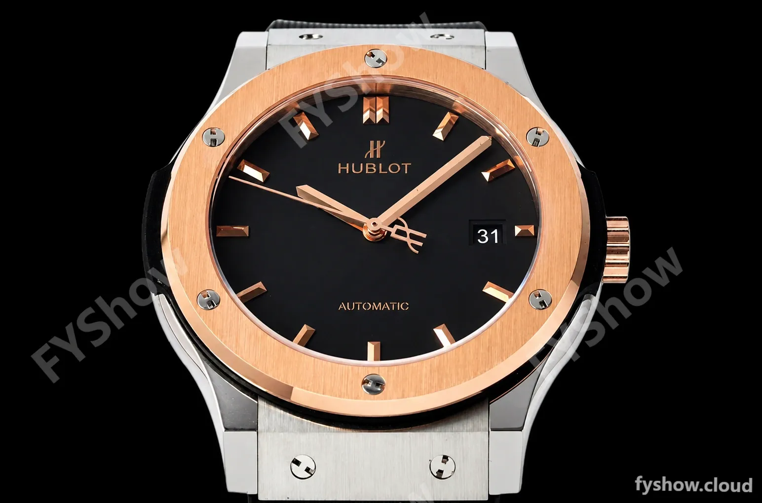 Hublot - Classic Fusion Automaic 42mm SS/RU BLK/RG JJ+F A1110 - Image 2