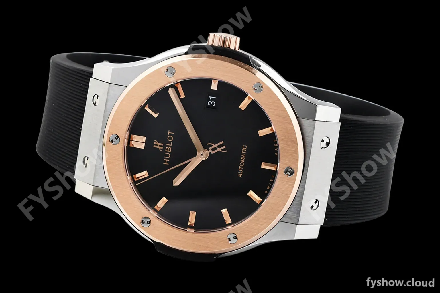 Hublot - Classic Fusion Automaic 42mm SS/RU BLK/RG JJ+F A1110 - Image 5