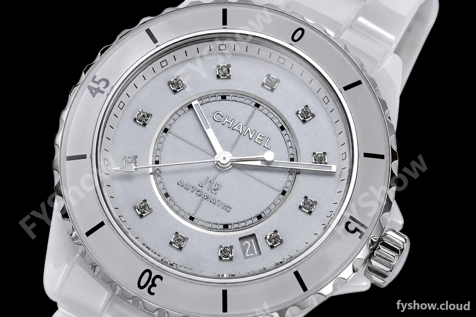 Chanel - J12 38MM Automatic White Cer/Cer Wht/Dia BVF Cal 12.1 - Image 8