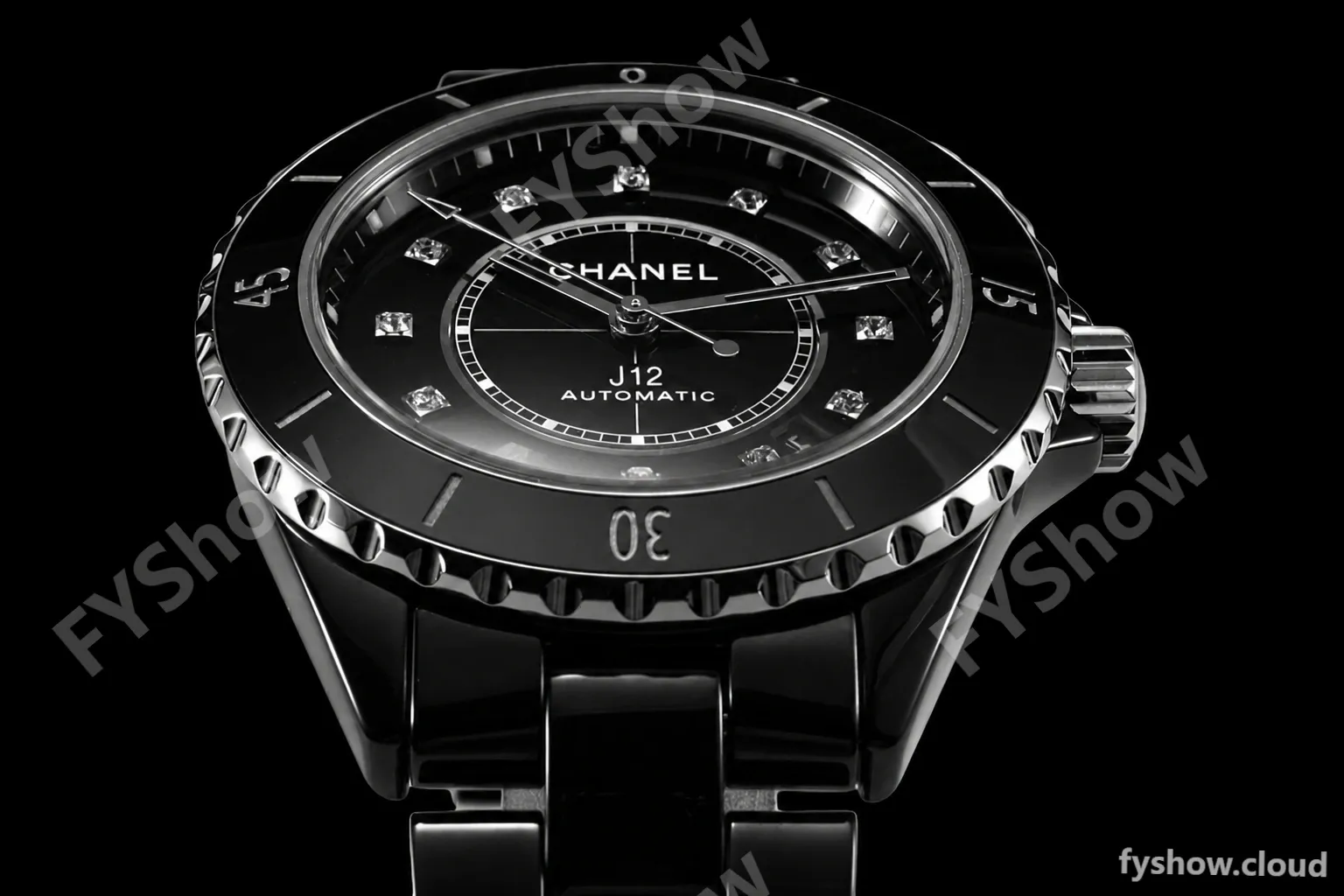 Chanel - J12 38MM Automatic Black Cer/Cer Blk/Dia BVF Cal 12.1 - Image 4