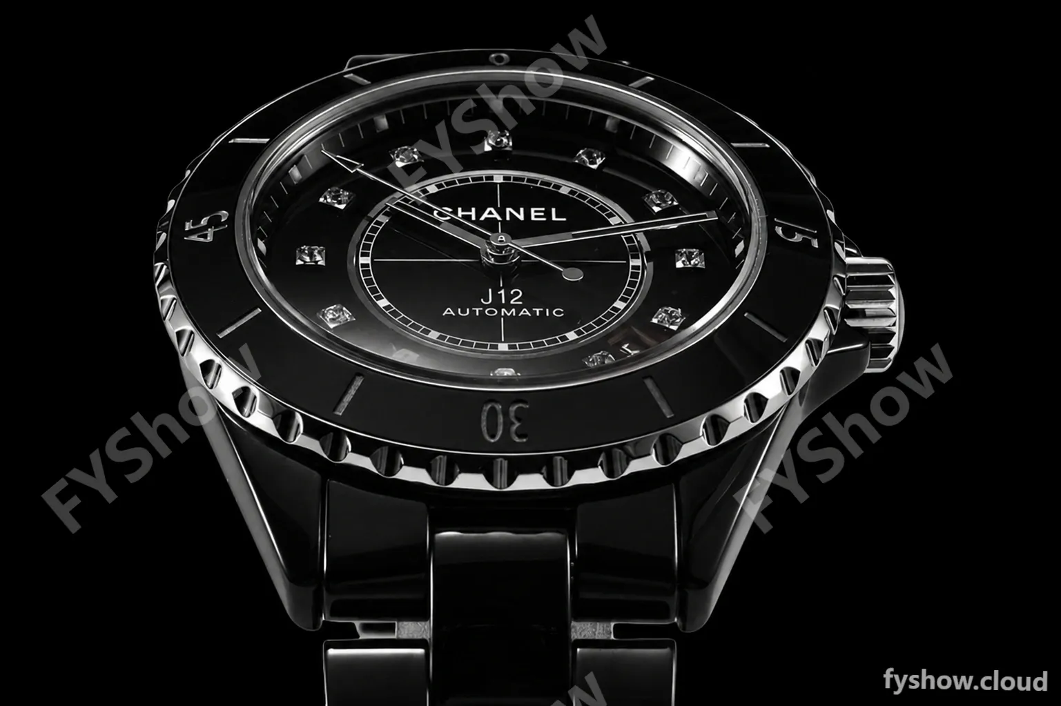 Chanel - J12 38MM Automatic Black Cer/Cer Blk/Dia BVF Cal 12.1 - Image 3