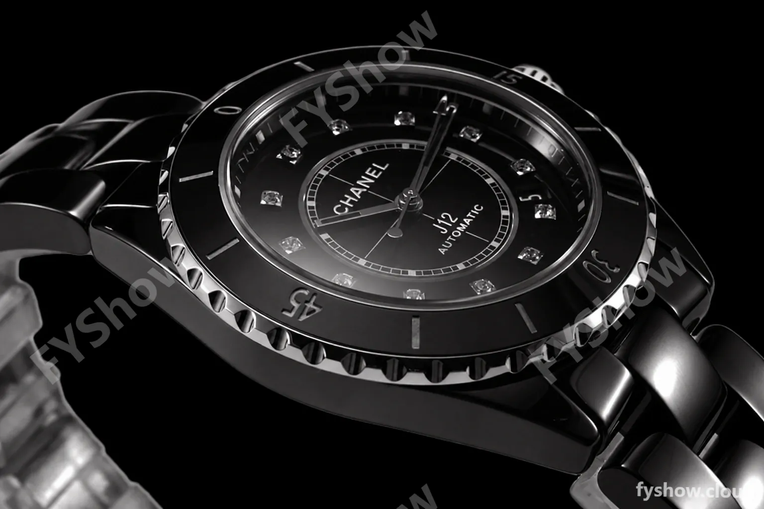 Chanel - J12 38MM Automatic Black Cer/Cer Blk/Dia BVF Cal 12.1 - Image 10