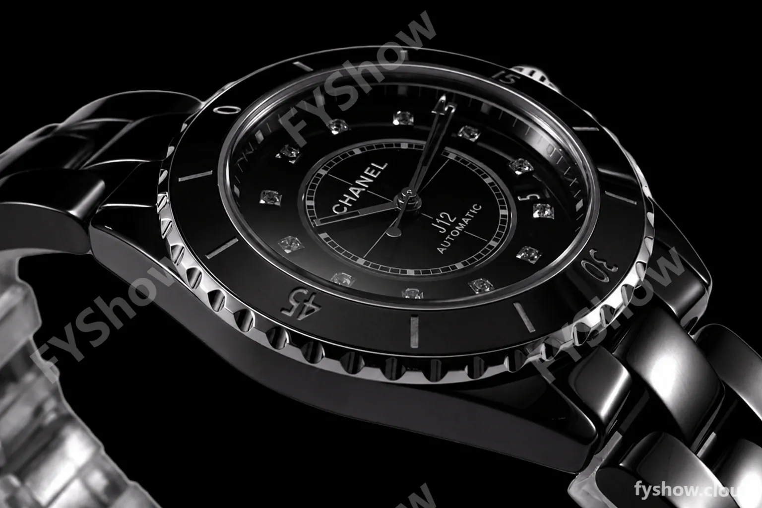 Chanel - J12 38MM Automatic Black Cer/Cer Blk/Dia BVF Cal 12.1 - Image 9