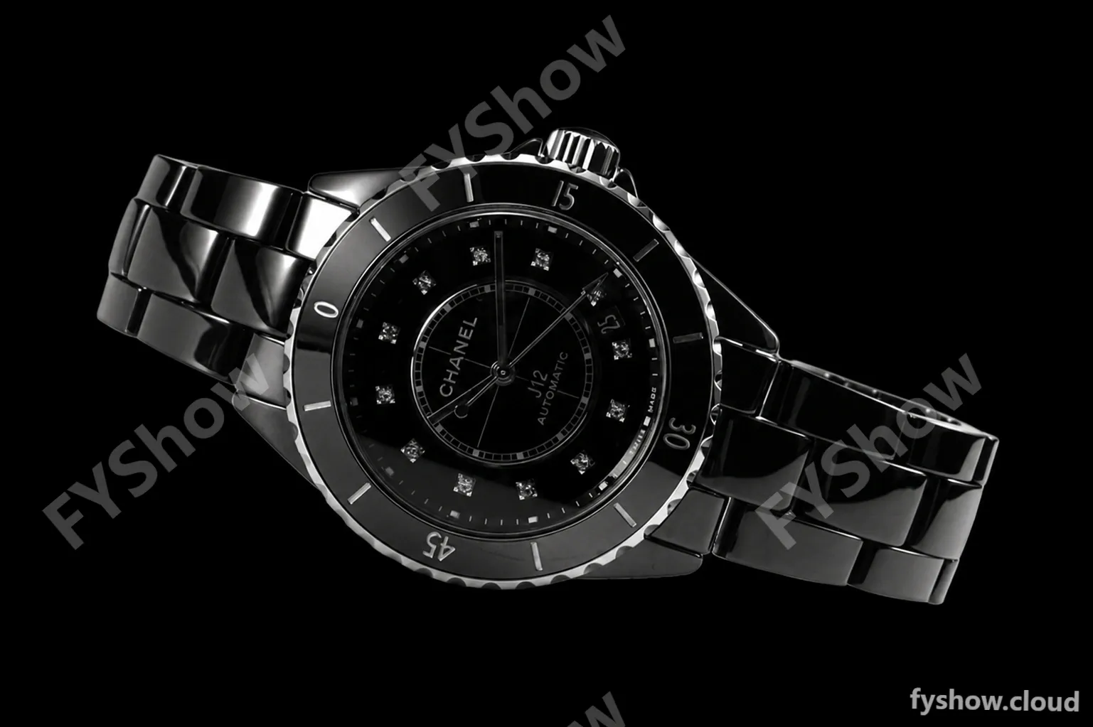 Chanel - J12 38MM Automatic Black Cer/Cer Blk/Dia BVF Cal 12.1 - Image 12