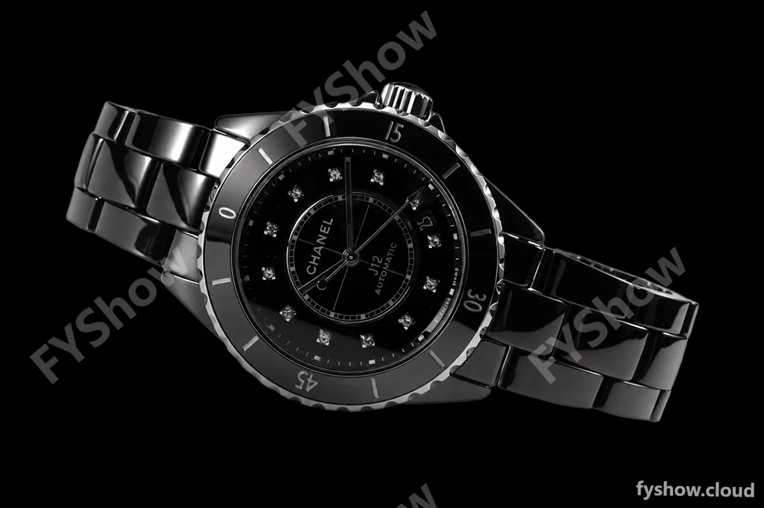 Chanel - J12 38MM Automatic Black Cer/Cer Blk/Dia BVF Cal 12.1 - Image 11