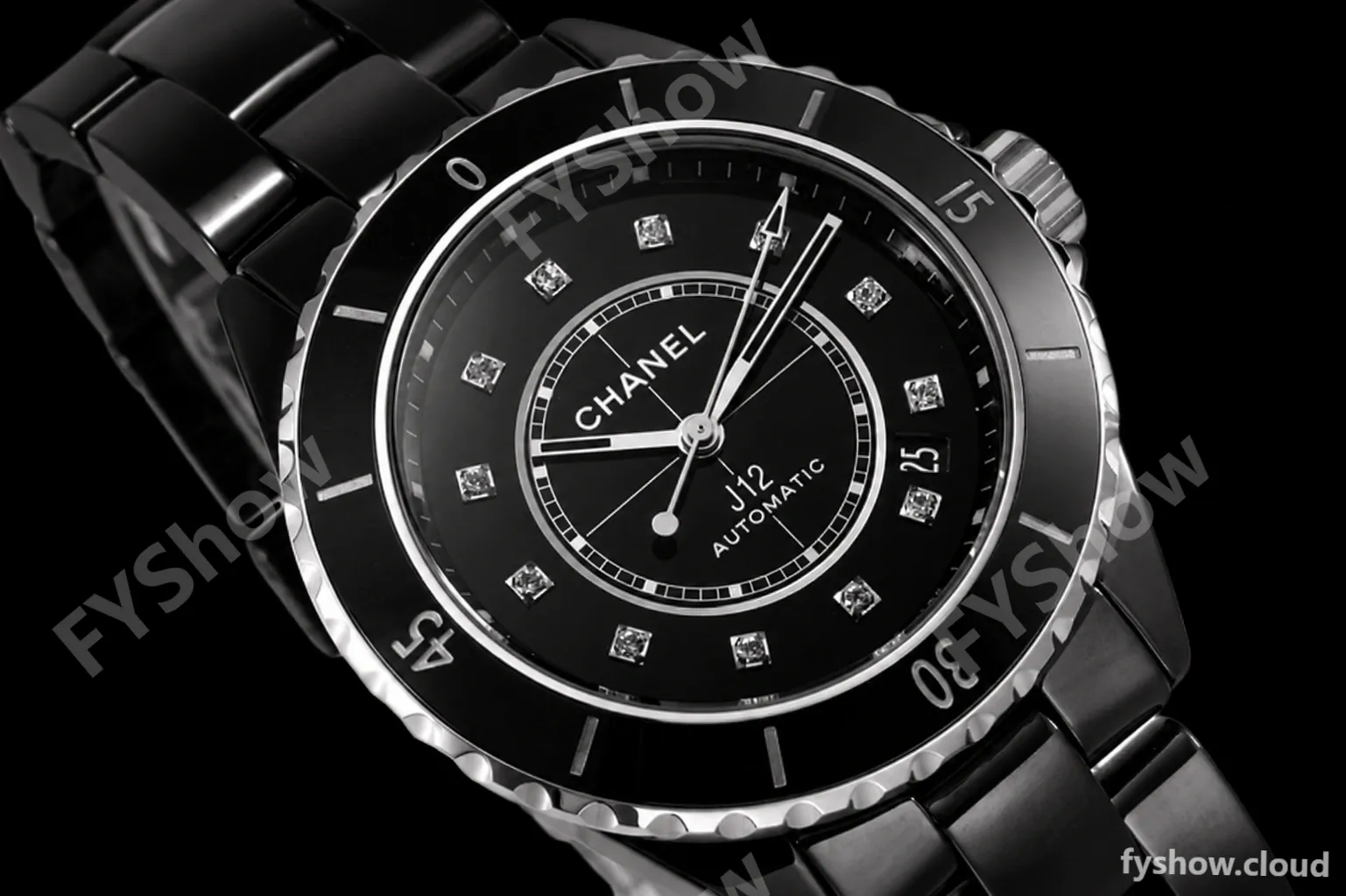 Chanel - J12 38MM Automatic Black Cer/Cer Blk/Dia BVF Cal 12.1 - Image 13