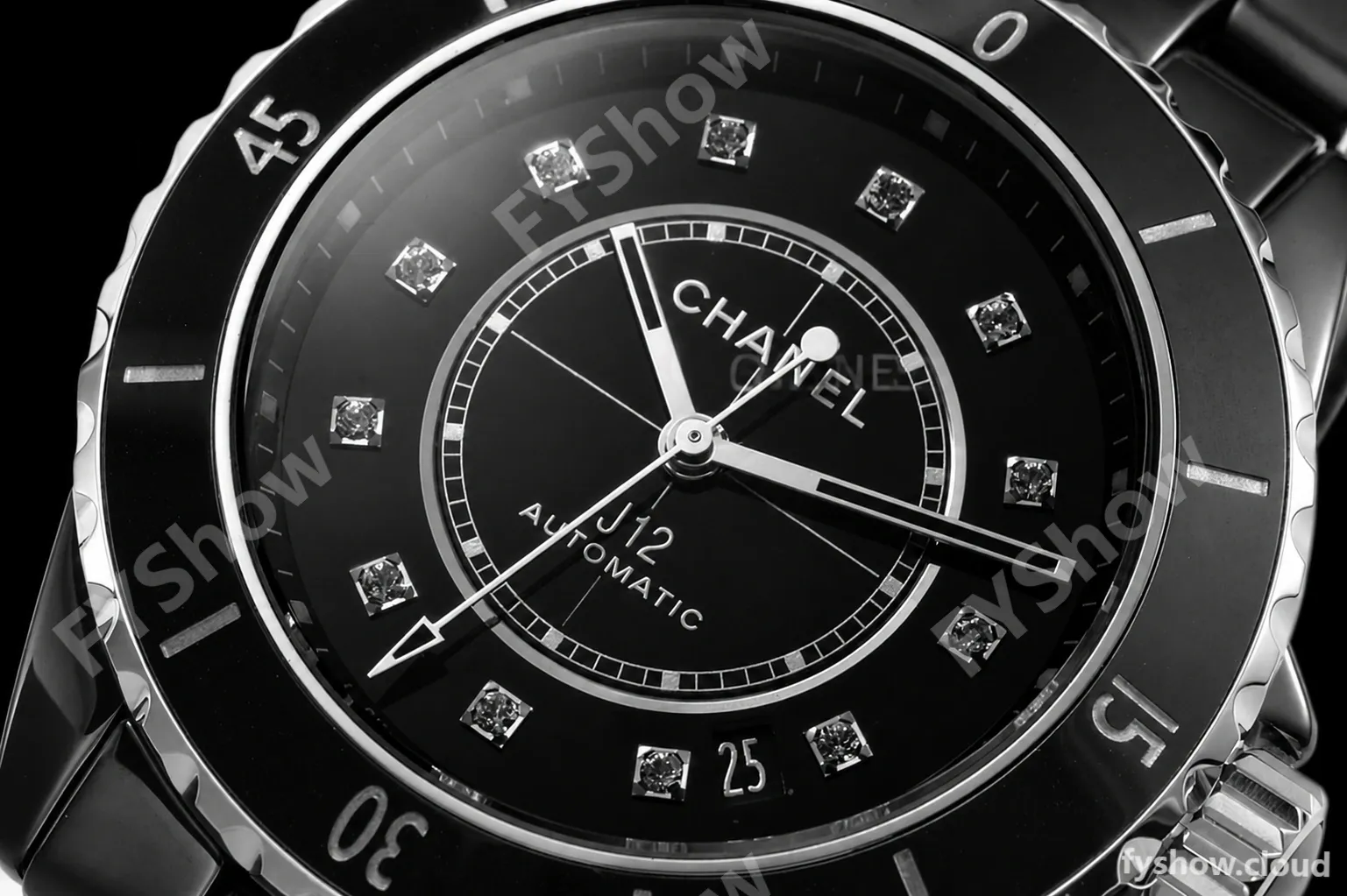 Chanel - J12 38MM Automatic Black Cer/Cer Blk/Dia BVF Cal 12.1 - Image 16