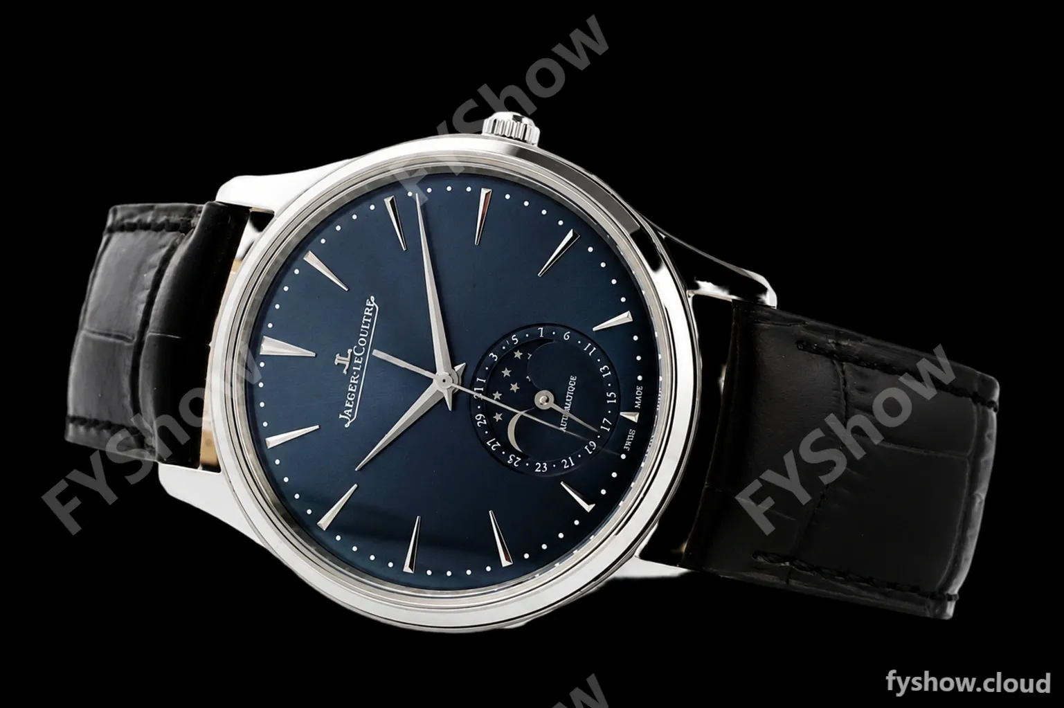 Jaeger LeCoultre - Master Ultra Thin Moonphase 39mm Q1368480 SS/LE Blue ZF V2 MY9015 - Image 9