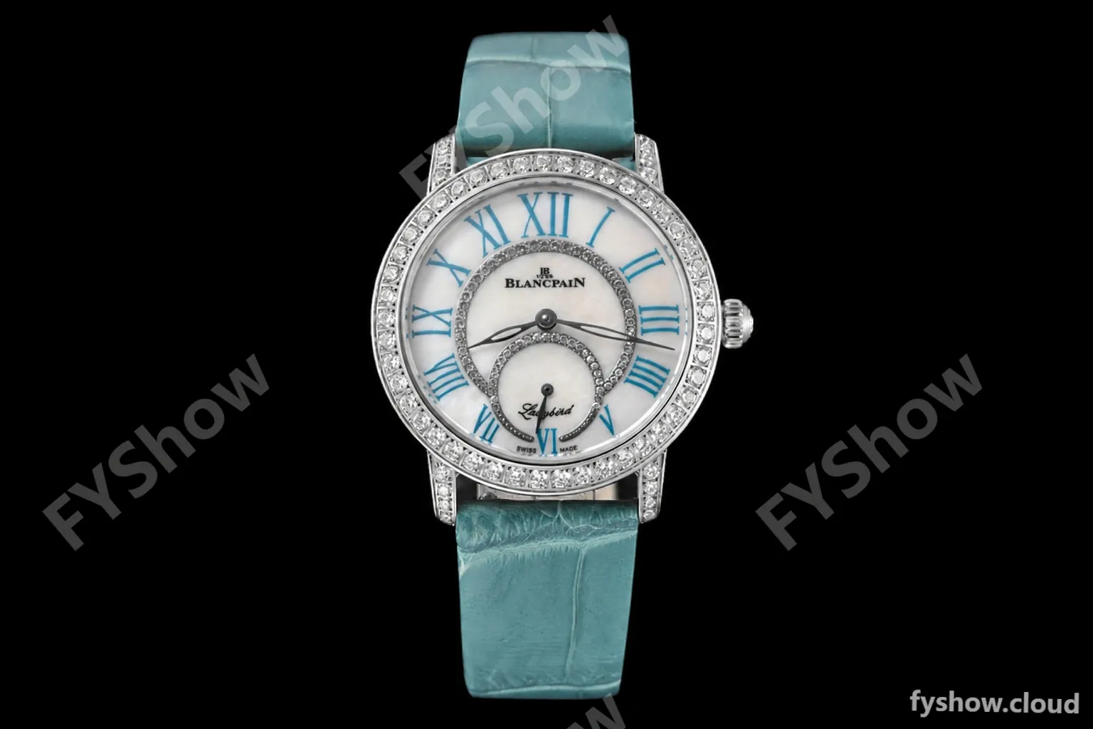 Blancpain - Ladybird Colors 35mm Blue SS/LE DIA/RMN White MOP BLSF A23J