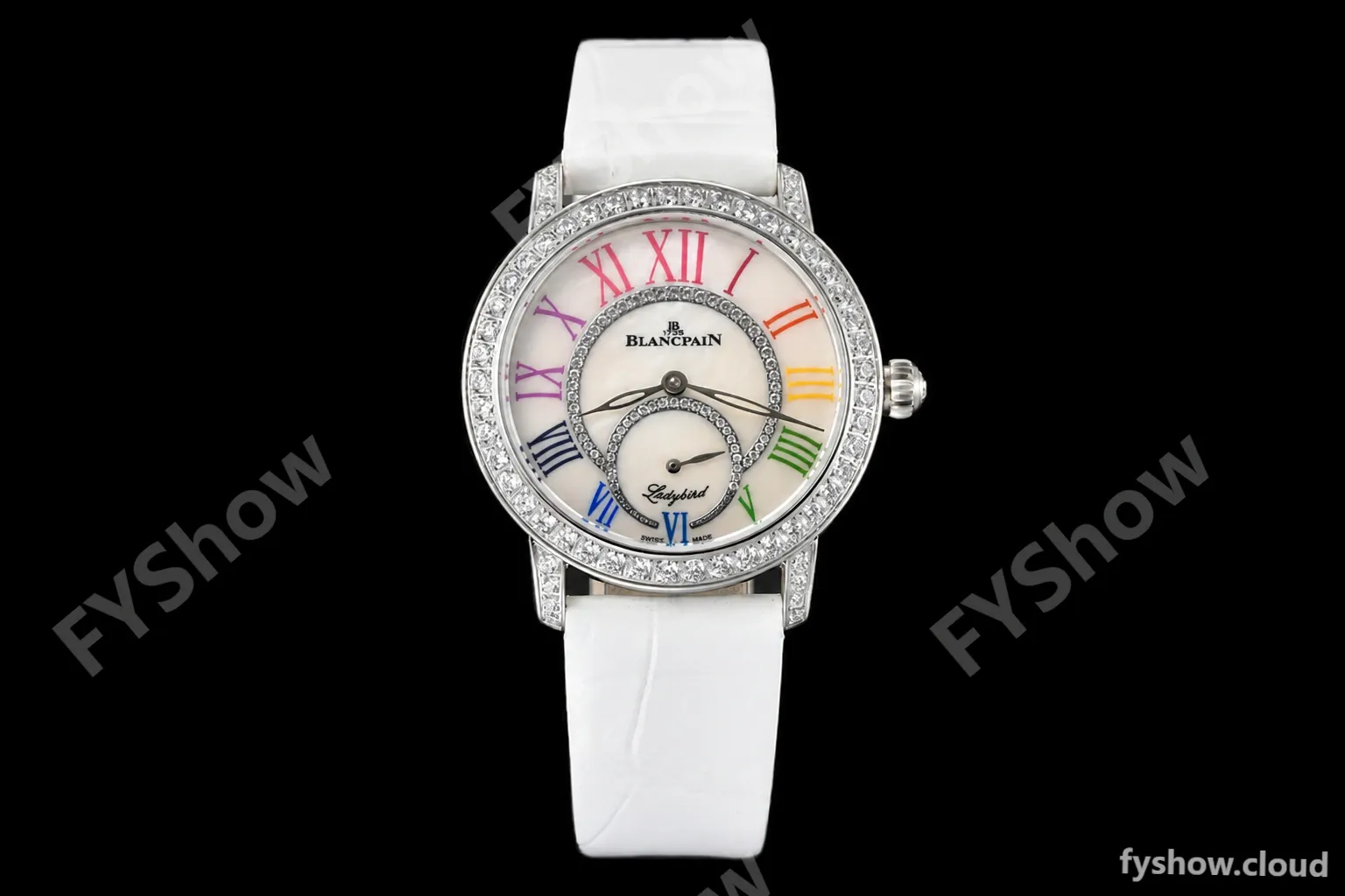 Blancpain - Ladybird Colors 35mm White SS/LE DIA/RMN White MOP BLSF A23J
