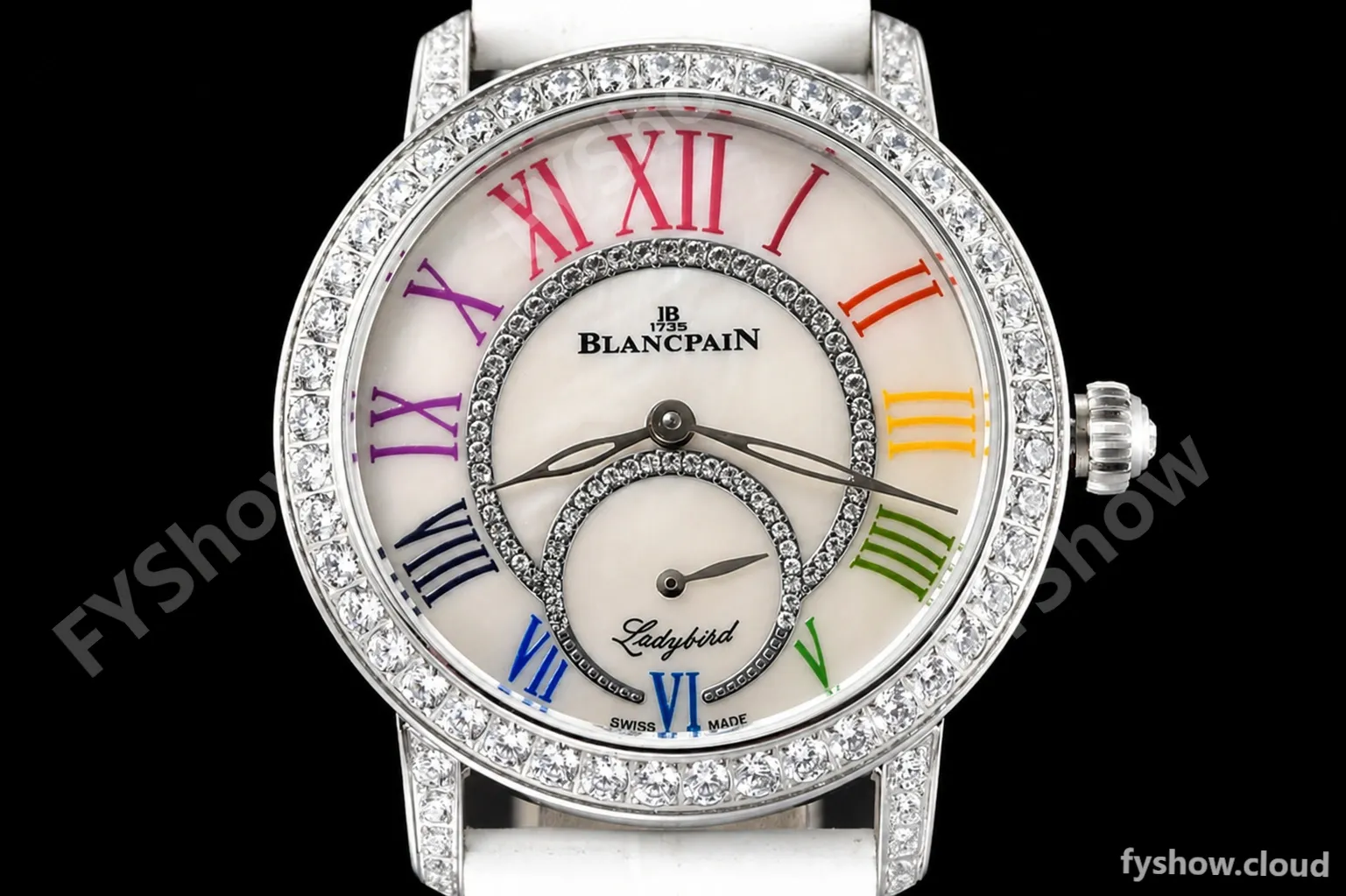 Blancpain - Ladybird Colors 35mm White SS/LE DIA/RMN White MOP BLSF A23J - Image 2