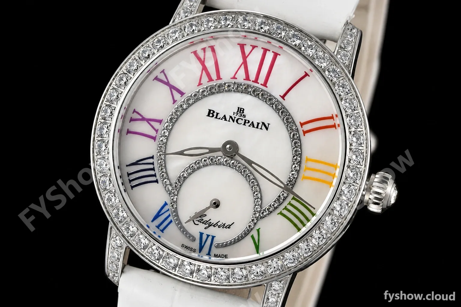 Blancpain - Ladybird Colors 35mm White SS/LE DIA/RMN White MOP BLSF A23J - Image 3