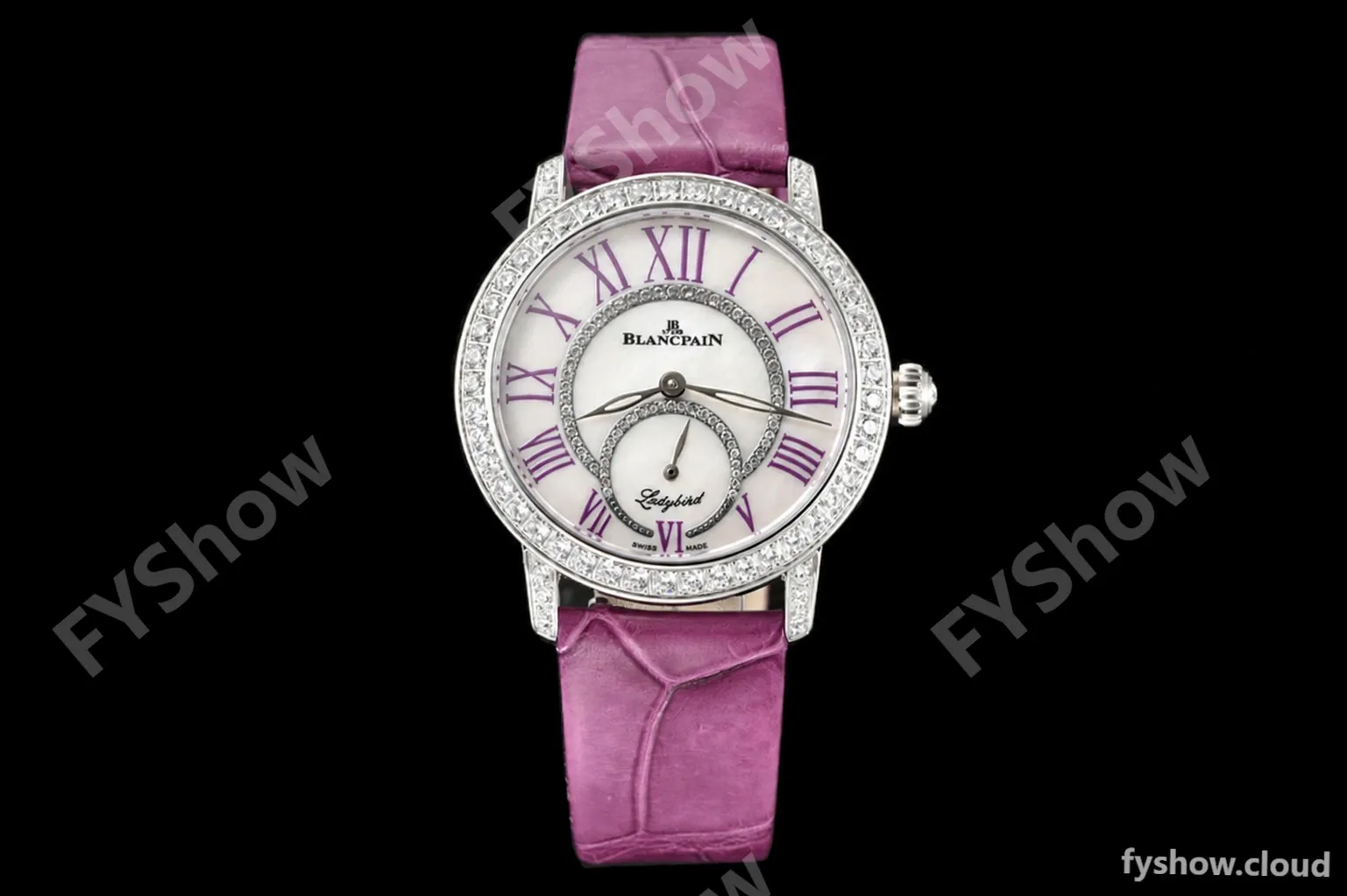 Blancpain - Ladybird Colors 35mm Purple SS/LE DIA/RMN White MOP BLSF A23J