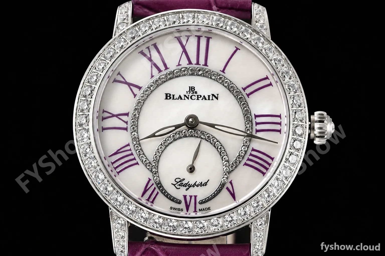 Blancpain - Ladybird Colors 35mm Purple SS/LE DIA/RMN White MOP BLSF A23J - Image 2
