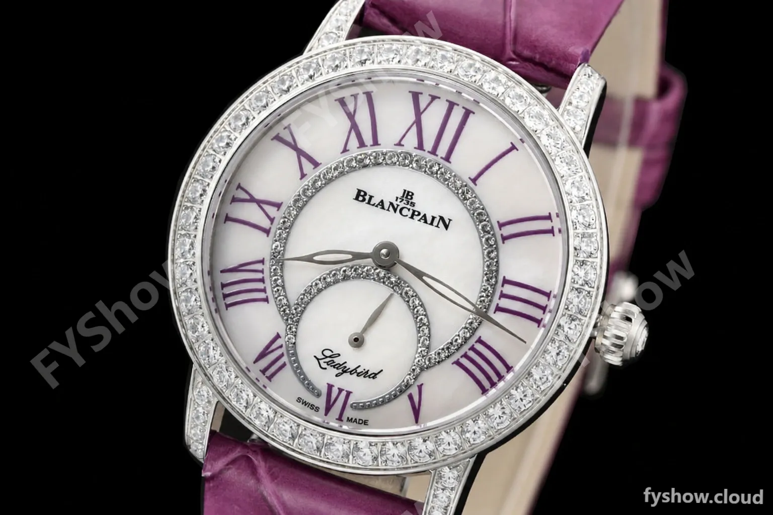 Blancpain - Ladybird Colors 35mm Purple SS/LE DIA/RMN White MOP BLSF A23J - Image 3