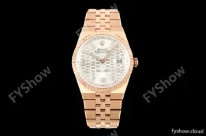 Rolex - Land-Dweller 127335 40mm Jub Flt RG/RG Wht/Stk DIWF A7135