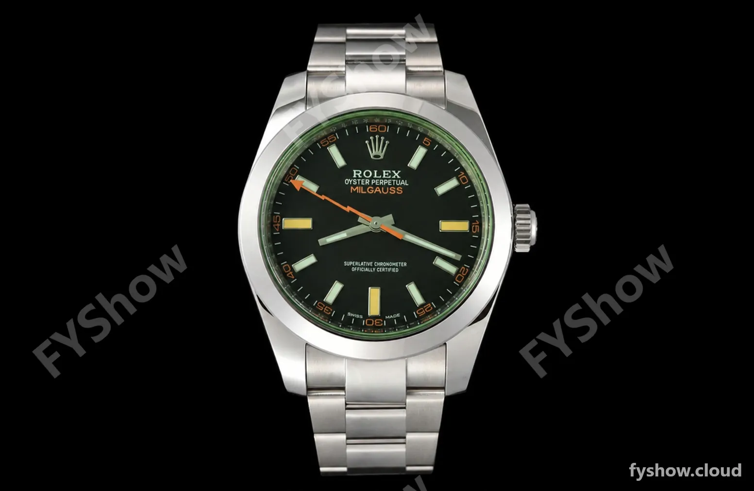 Rolex - Milgauss 40mm 116400GV 904L SS/SS Black VSF VS3131