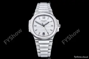 Patek Philippe - Nautilus Ladies 7118 35mm SS/SS Wht/Stk PPF A324