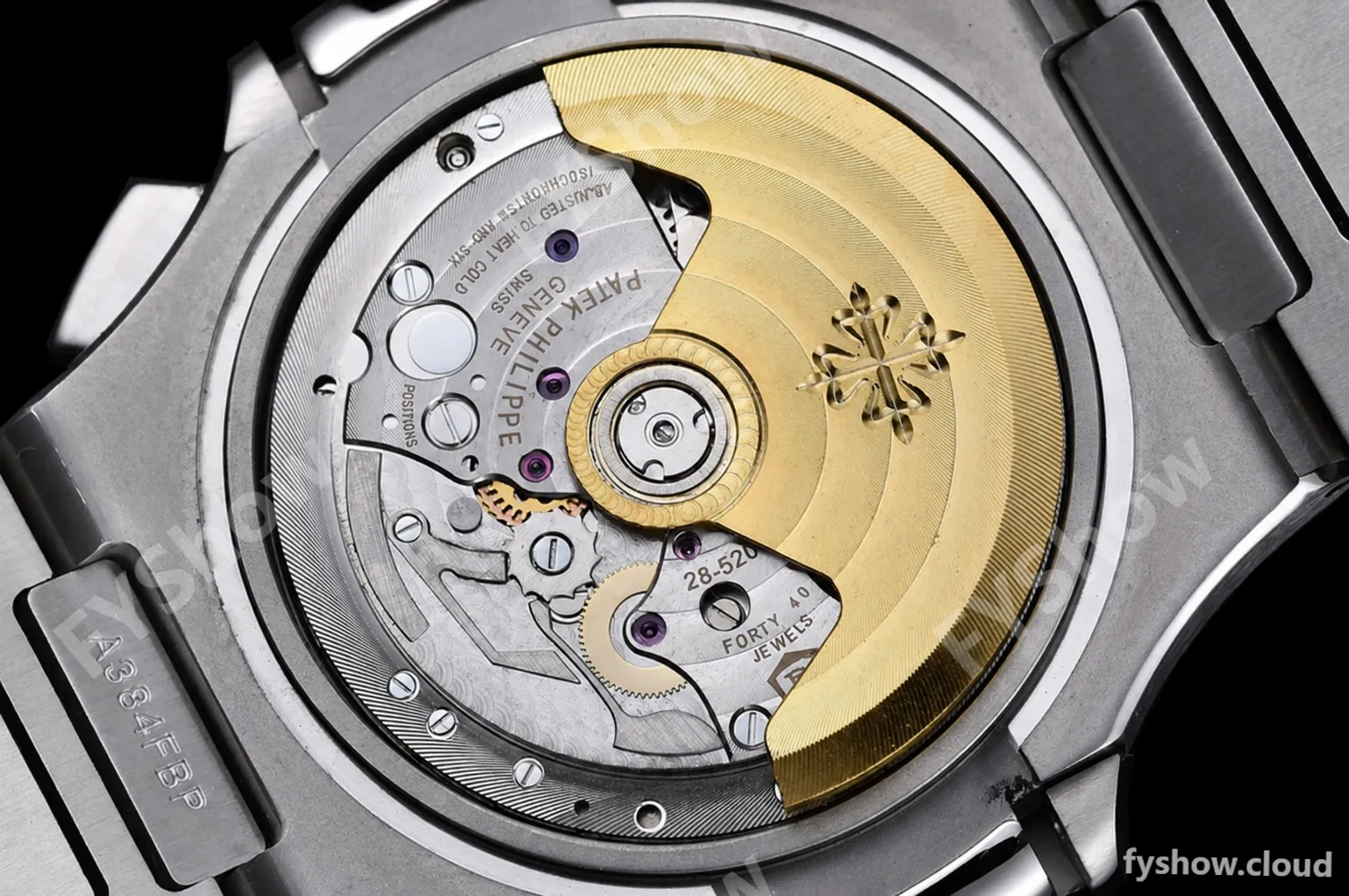 Patek Philippe - Nautilus Chronograph 5980 SS/SS Black PPF A7750 Mod - Image 20