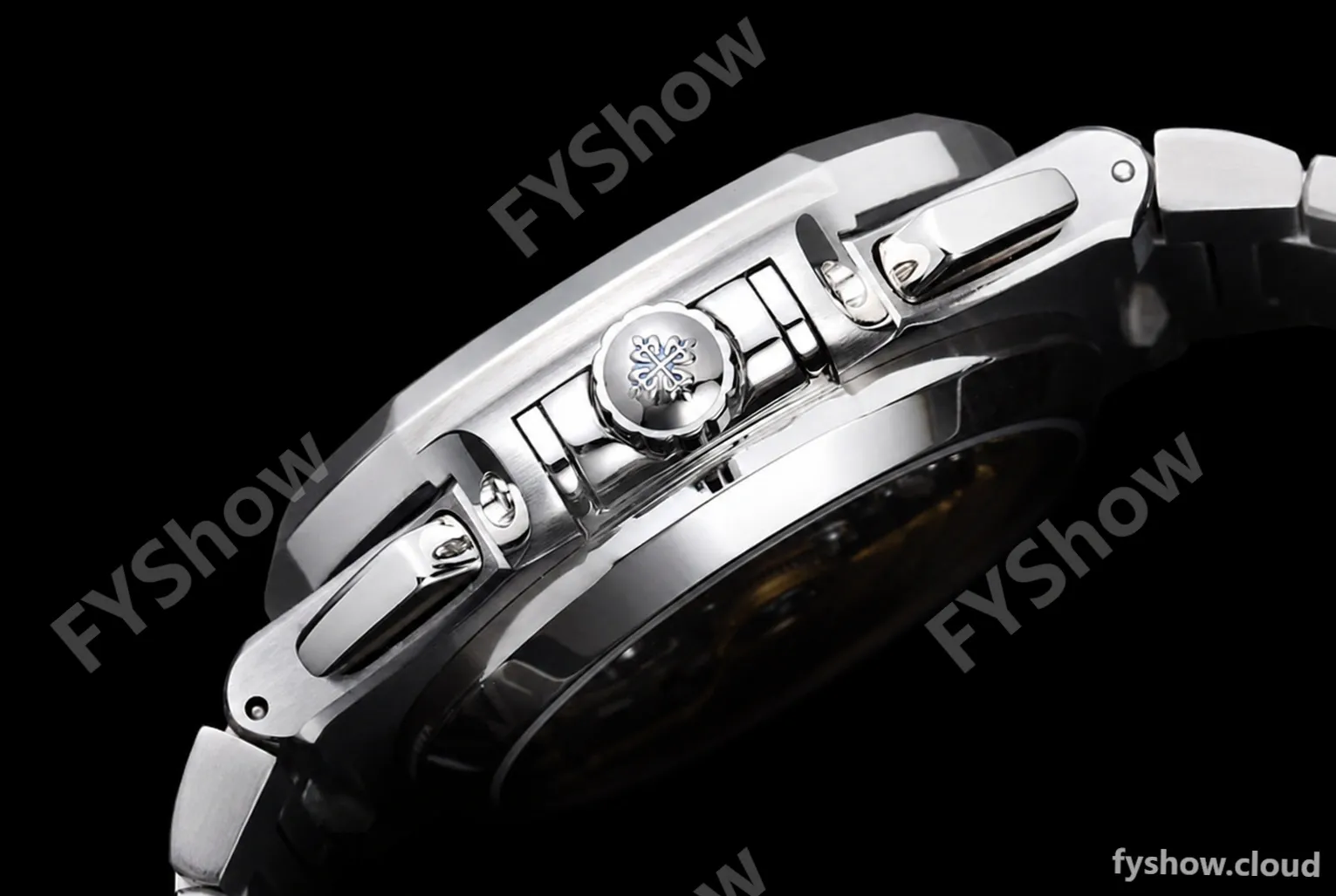 Patek Philippe - Nautilus Chronograph 5980 SS/SS Black PPF A7750 Mod - Image 27