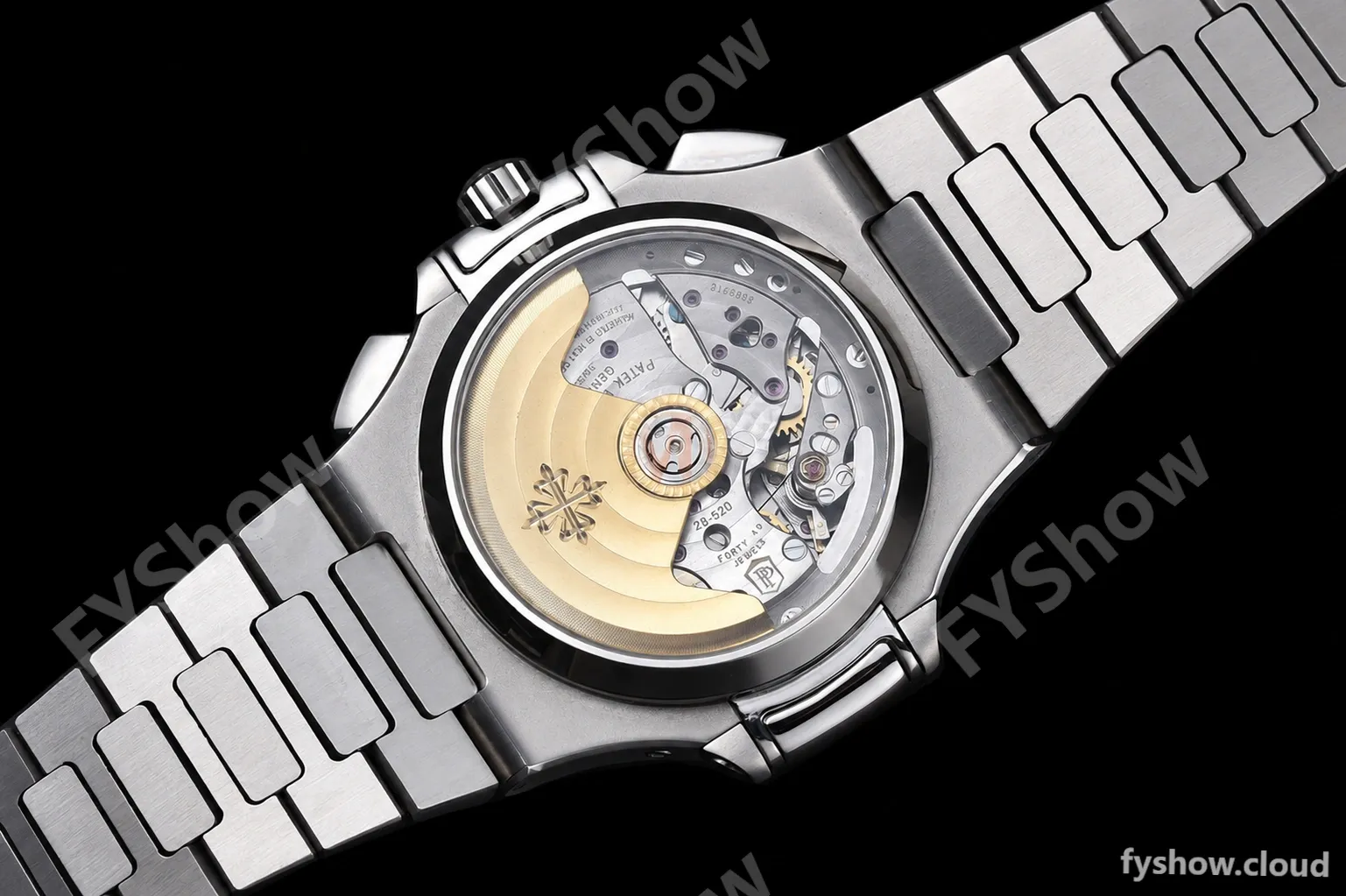 Patek Philippe - Nautilus Chronograph 5980 SS/SS White PPF A7750 Mod - Image 10
