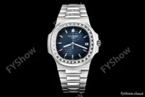 Patek Philippe - Nautilus Automatic 40mm 5713/1G Diamond SS/SS Blue/Diam PPF A324