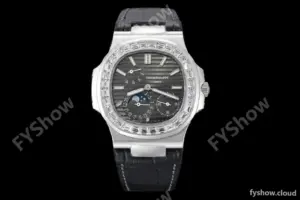 Patek Philippe - Nautilus Moon Phase 5722G 40mm Diamond SS/LE Grey PPF A240