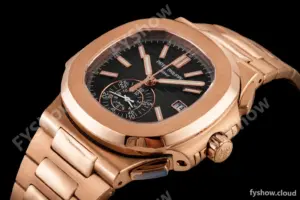Patek Philippe - Nautilus Chronograph 5980 RG/RG Black 3KF V2 A7750 Mod