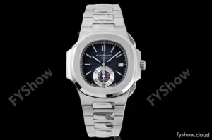 Patek Philippe - Nautilus Chronograph 5980 SS/SS Blue 3KF V2 A7750 Mod