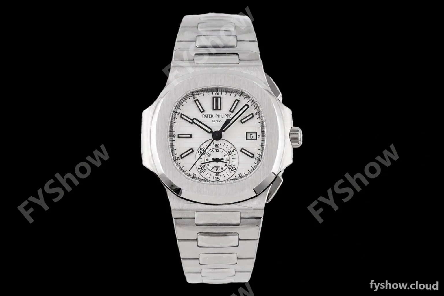 Patek Philippe - Nautilus Chronograph 5980 SS/SS White 3KF V2 A7750 Mod