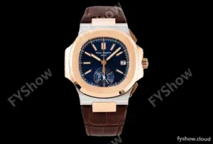 Patek Philippe - Nautilus Chronograph 5980 RG/SS/LE Blue 3KF V2 A7750 Mod