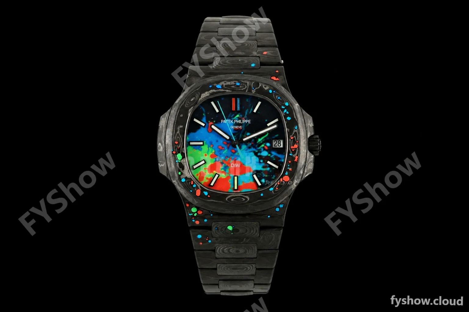Patek Philippe - Nautilus DiW 5711 40mm All Carbon Motley Black FC/FC Forged Carbon Canvas Dial DIWF A324CS