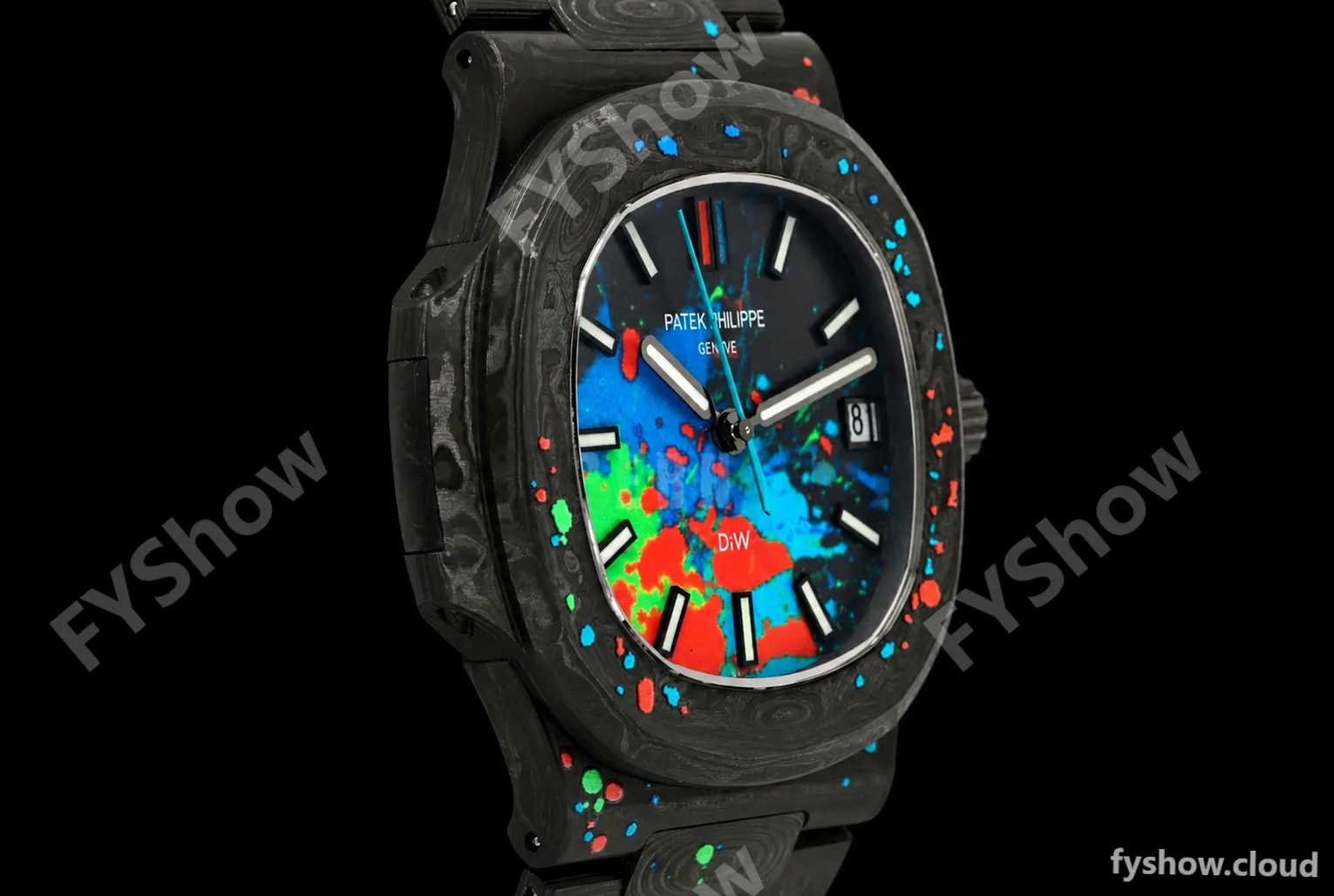 Patek Philippe - Nautilus DiW 5711 40mm All Carbon Motley Black FC/FC Forged Carbon Canvas Dial DIWF A324CS - Image 2