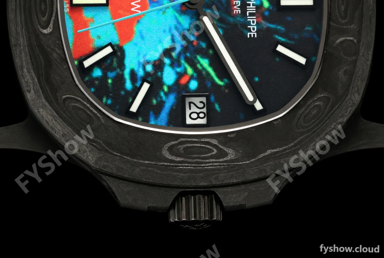 Patek Philippe - Nautilus DiW 5711 40mm All Carbon Motley Black FC/FC Forged Carbon Canvas Dial DIWF A324CS - Image 20