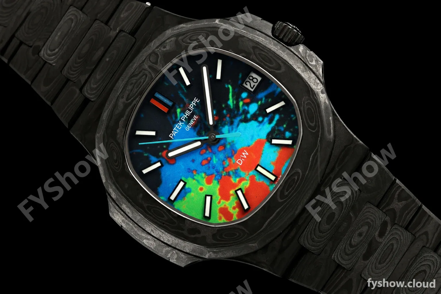 Patek Philippe - Nautilus DiW 5711 40mm All Carbon Motley Black FC/FC Forged Carbon Canvas Dial DIWF A324CS - Image 25