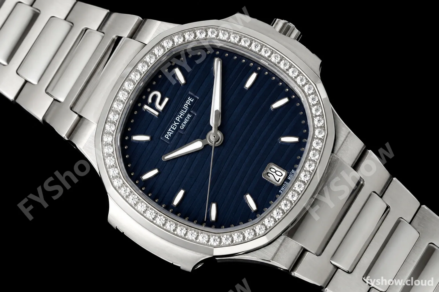Patek Philippe - Nautilus Ladies 7118 35mm SS/SS Blu/Stk Diamonod 3KF DD324 - Image 21