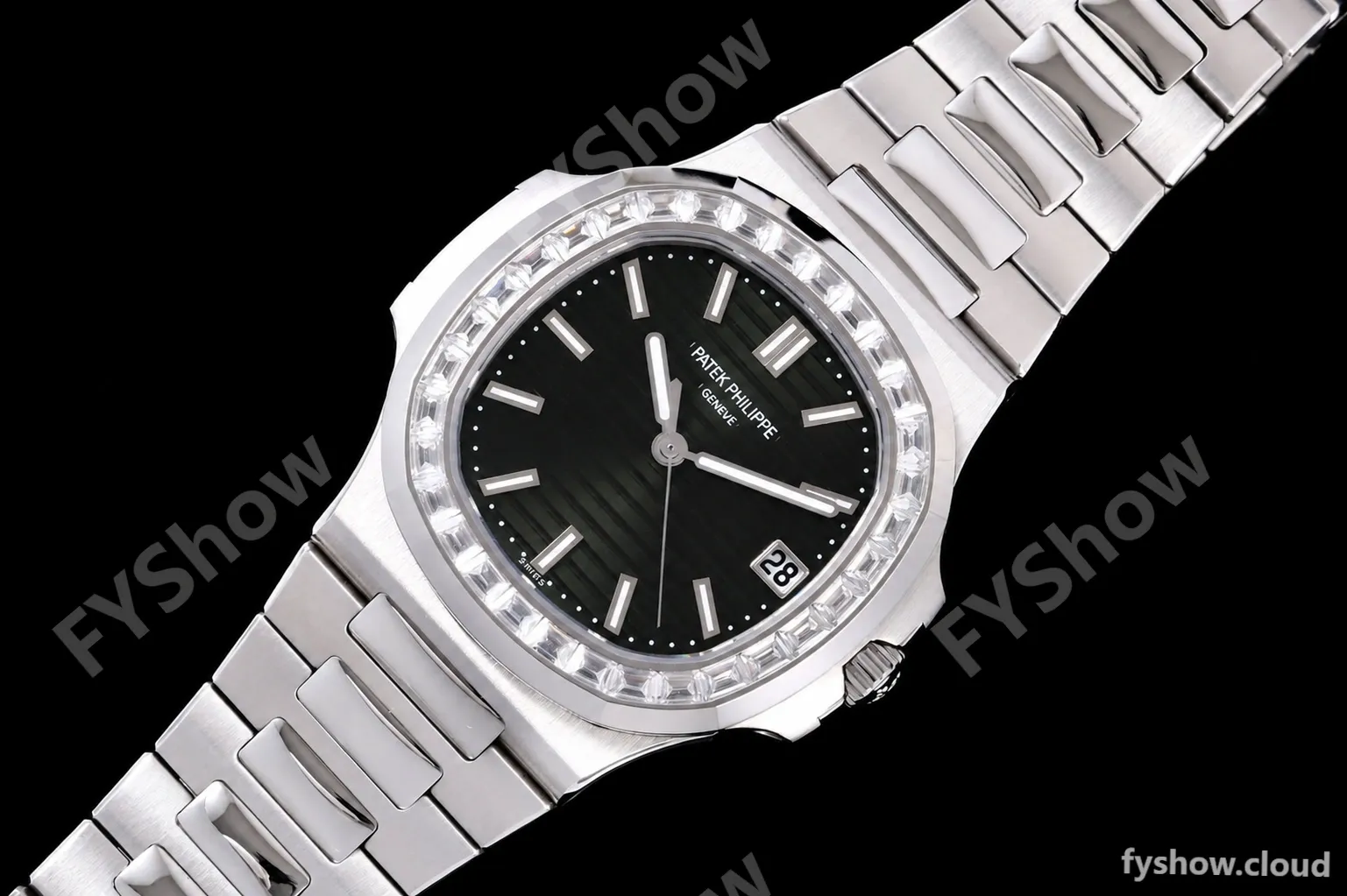 Patek Philippe - Nautilus Automatic 40mm 5711/1300A SS/SS Diamond Green Dial DDF DD330 - Image 24