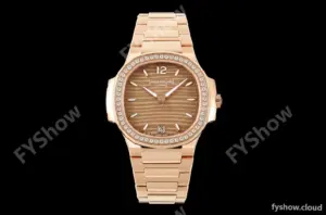 Patek Philippe - Nautilus Ladies 7118 35mm RG/DIA Champ/Stk DDF DD324