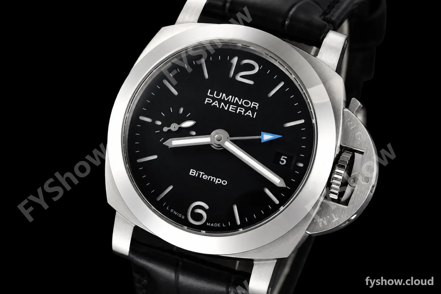 Panerai - PAM1365 Luminor Quaranta BiTempo GMT 40mm SS/LE Black VSF P900 - Image 30