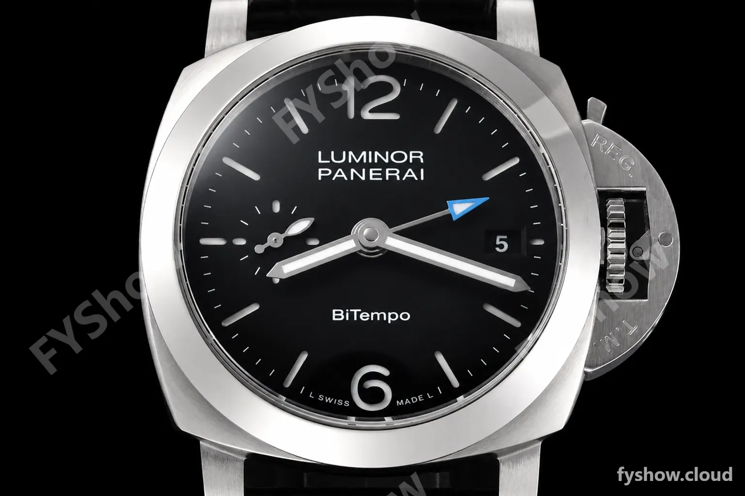Panerai - PAM1365 Luminor Quaranta BiTempo GMT 40mm SS/LE Black VSF P900 - Image 31