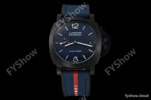 Panerai - PAM1408 Luminor Quaranta Luna Rossa 40mm DLC/RU Blue VSF P900