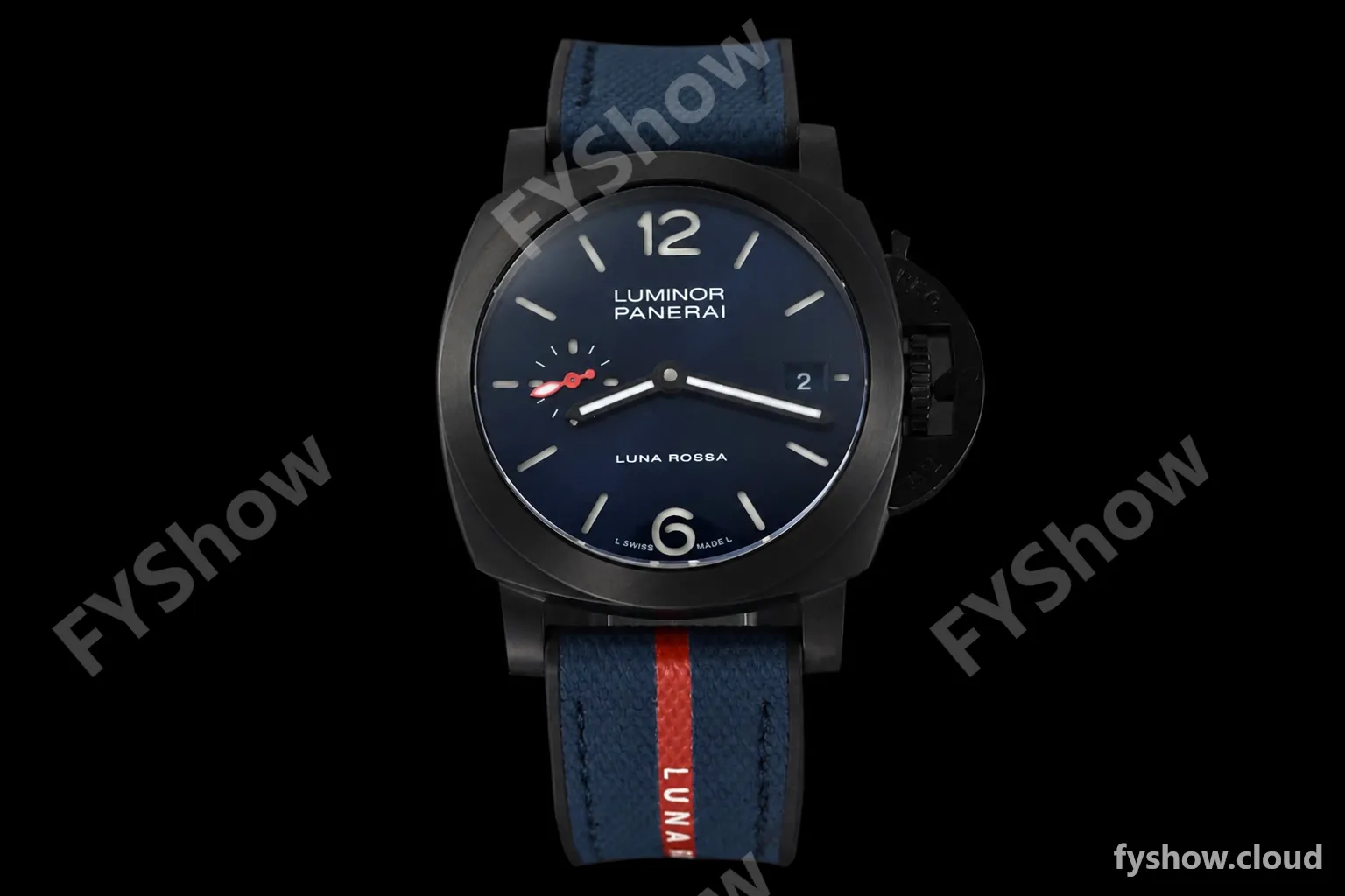 Panerai - PAM1408 Luminor Quaranta Luna Rossa 40mm DLC/RU Blue VSF P900