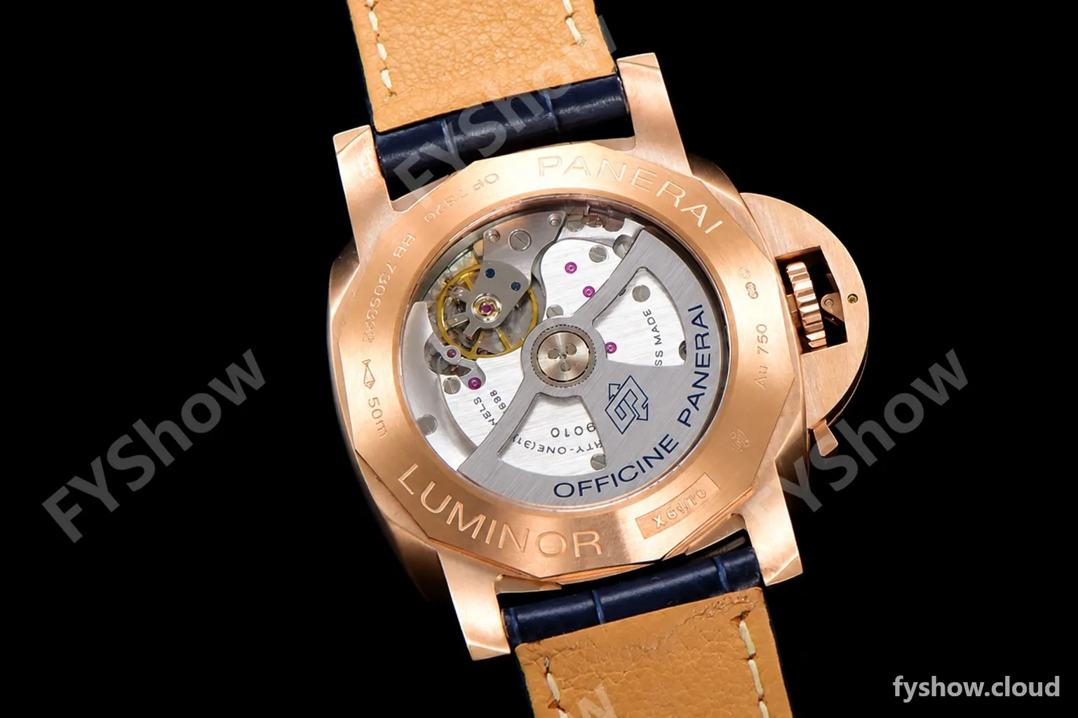 Panerai - PAM1114 Luminor Marina Automatic 44mm RG/LE Blue VSF P9010 - Image 18