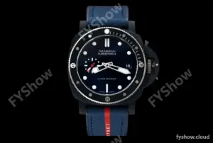 Panerai - PAM1466 Submersible QuarantaQuattro Luna Rossa 44mm CER/RU Blue VSF P900