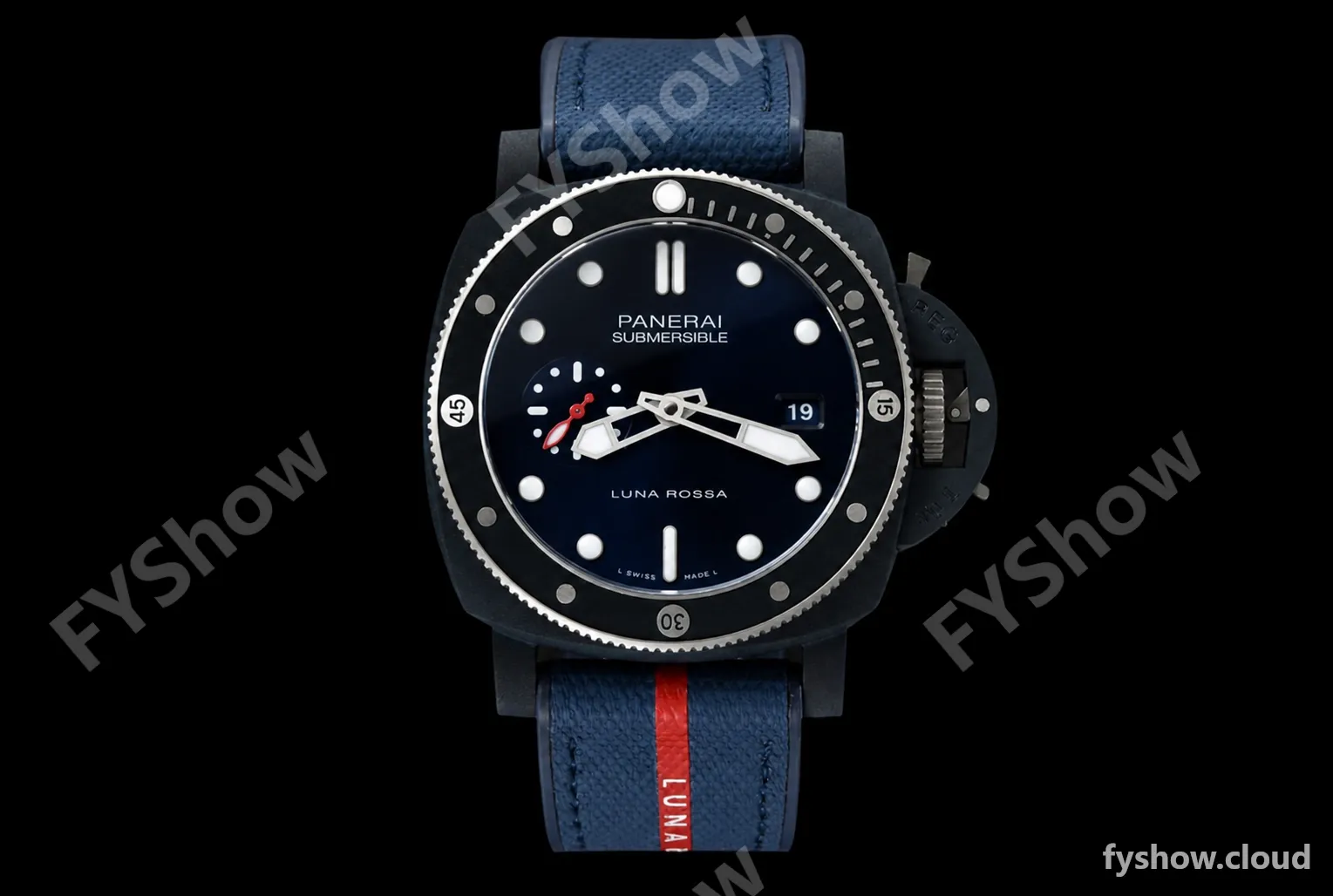 Panerai - PAM1466 Submersible QuarantaQuattro Luna Rossa 44mm CER/RU Blue VSF P900